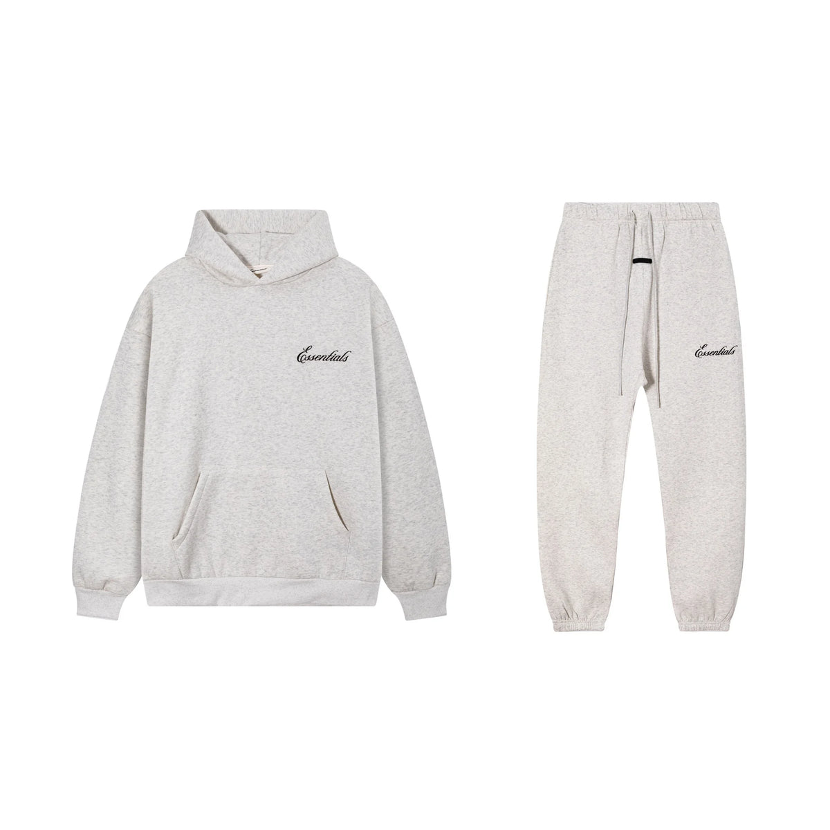 Light Heathered Oatmeal Essentials Tracksuit Pullover