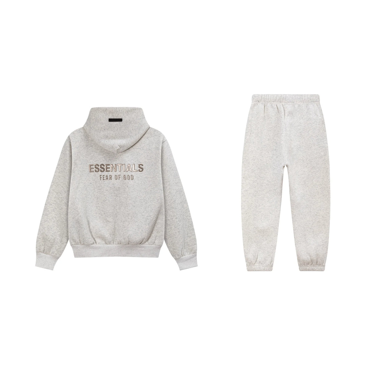 Light Heathered Oatmeal Essentials Tracksuit Pullover