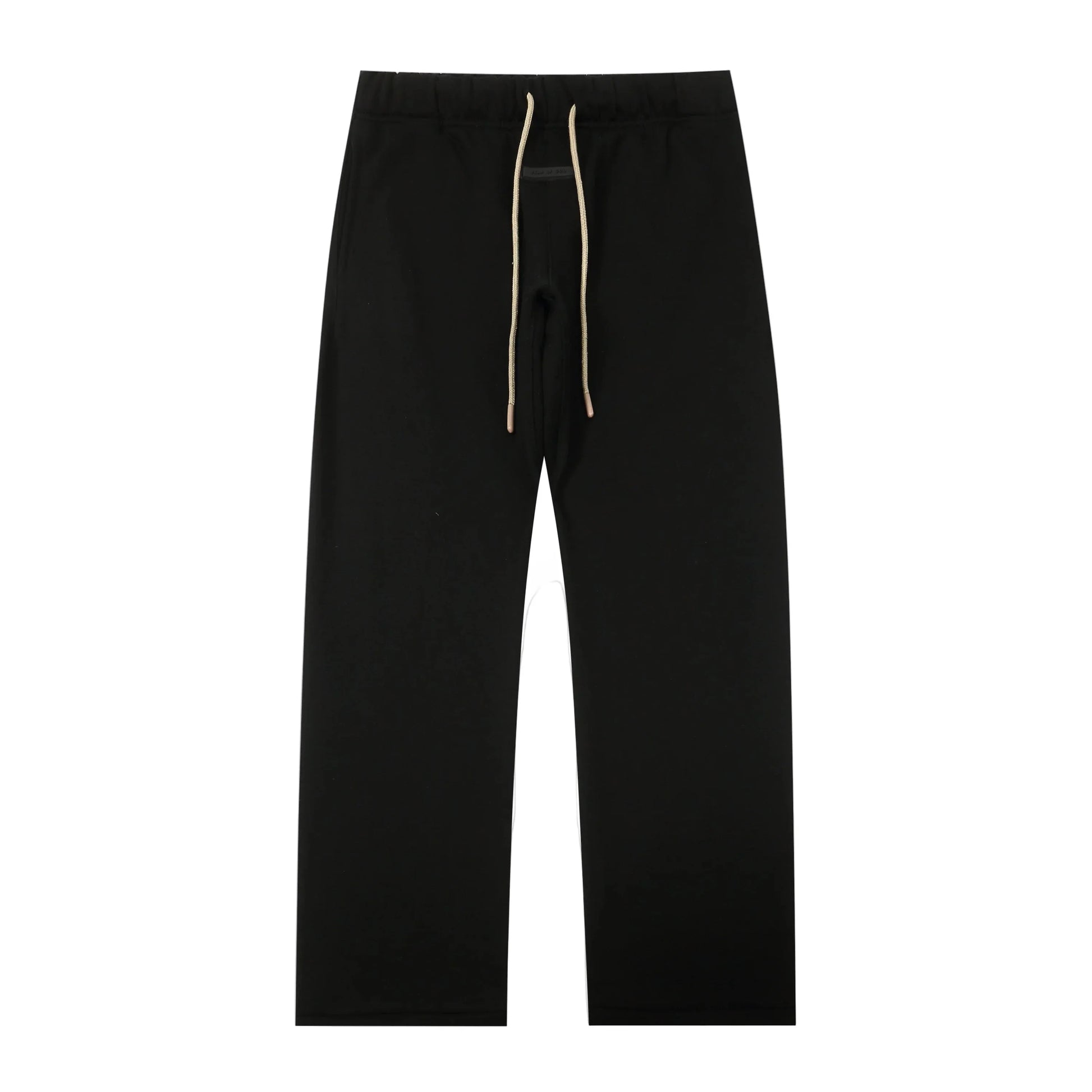 Jogger style black sweatpants with elastic waistband by Fear Of God