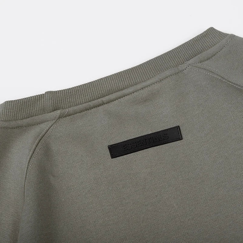 Gray Essentials Sweatshirt, Relaxed Everyday Fit