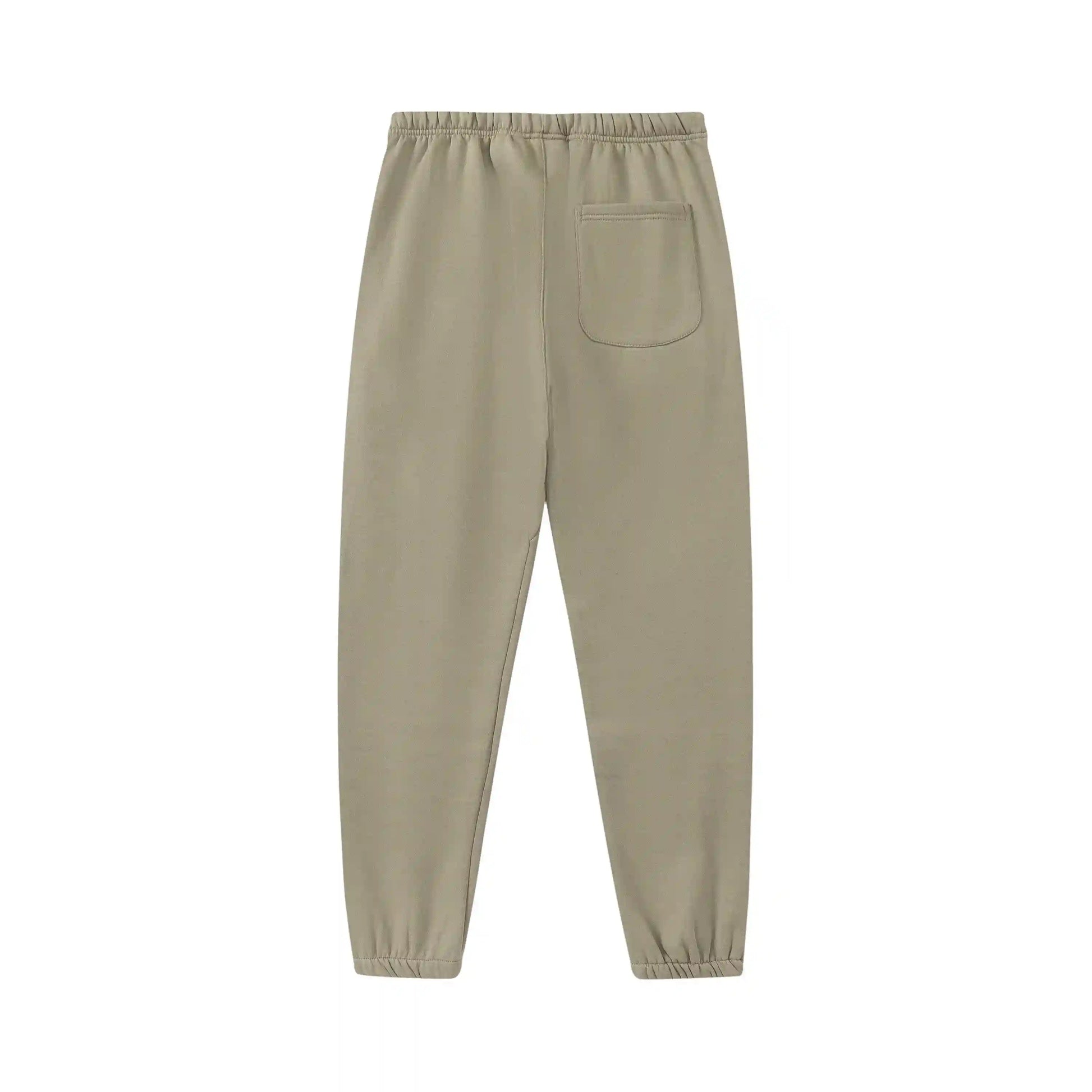 Jogger style heathered grey sweatpants by Fear of God with elastic waistband