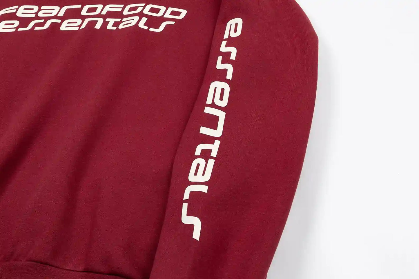 Fear of God ESSENTIALS Red Hoodie