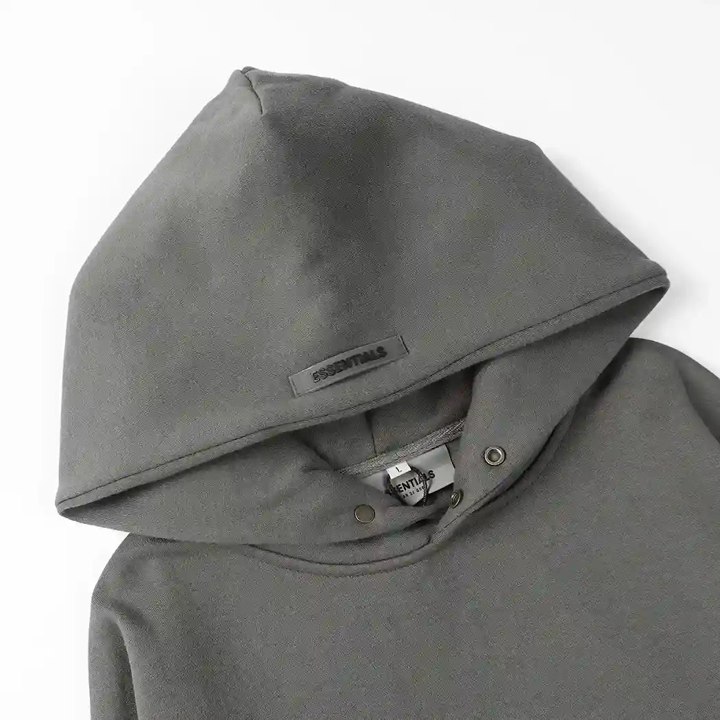 Fear of God ESSENTIALS Signature Baseball Grey Hoodie