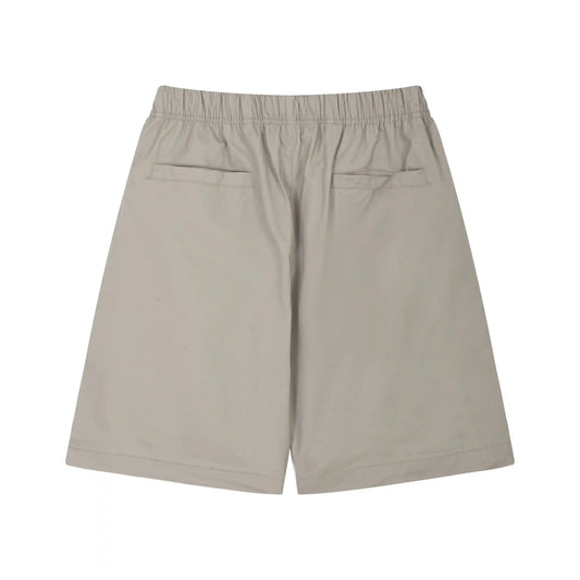 Fear of God Essentials Heathered Grey fleece shorts relaxed fit side view
