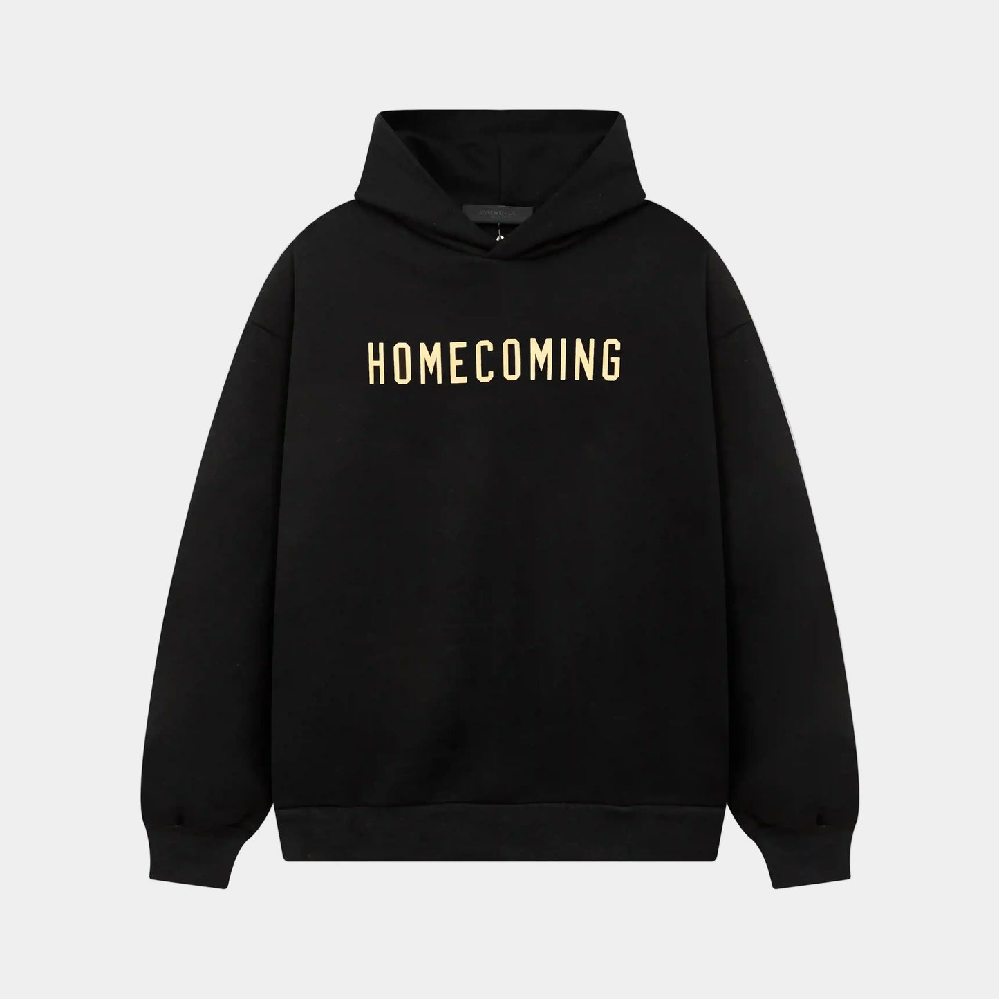essentials black hoodie relaxed street fit