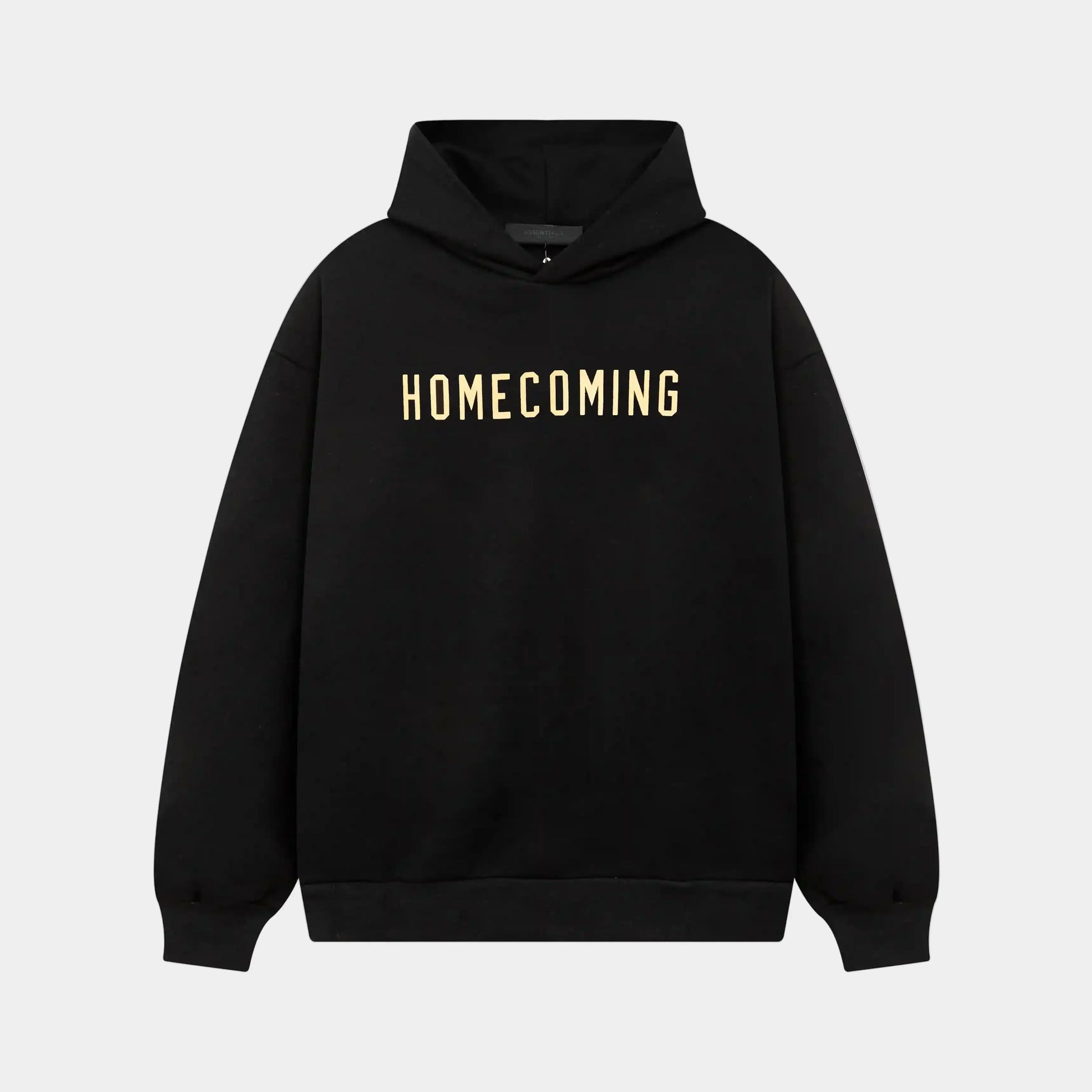 essentials black hoodie relaxed street fit
