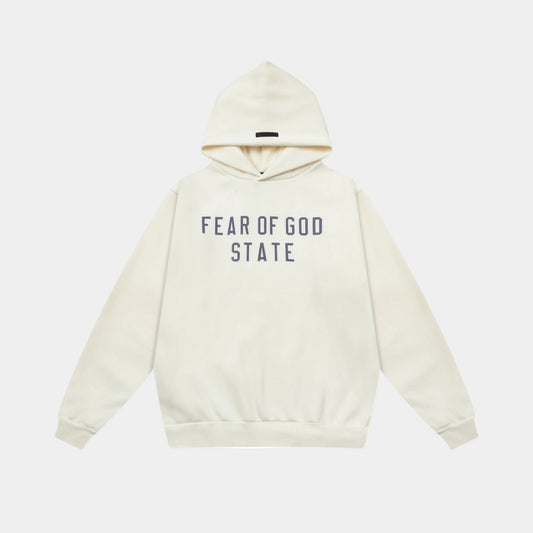 essentials eggshell hoodie relaxed fit streetwear