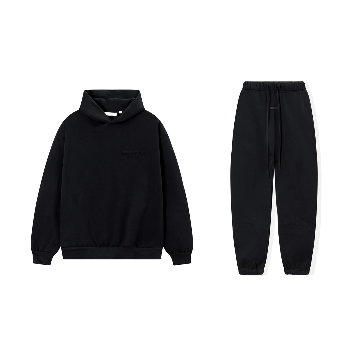 Black Essentials Tracksuit Pullover