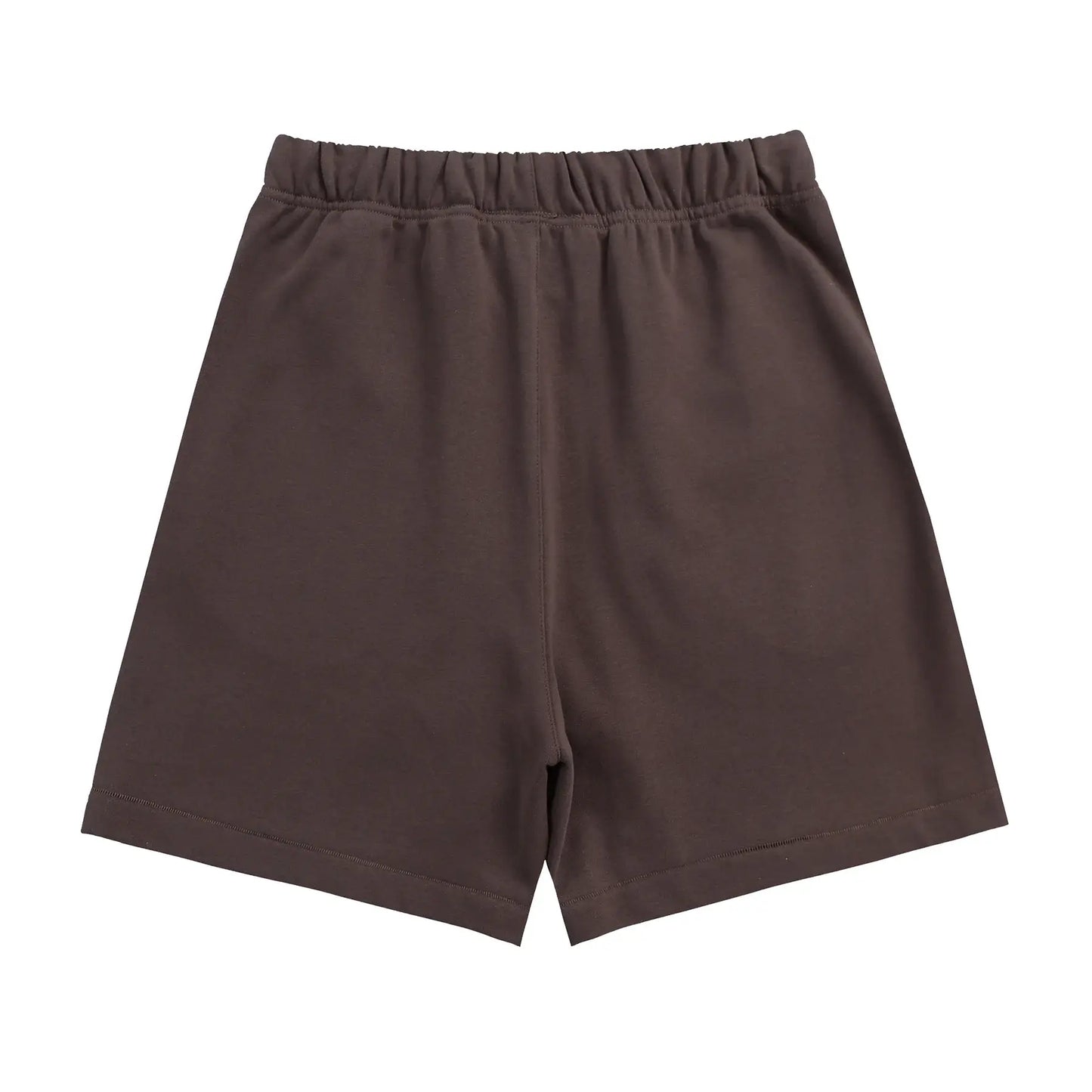 Fear of God Essentials Congo brown fleece shorts with tonal logo and long drawstrings