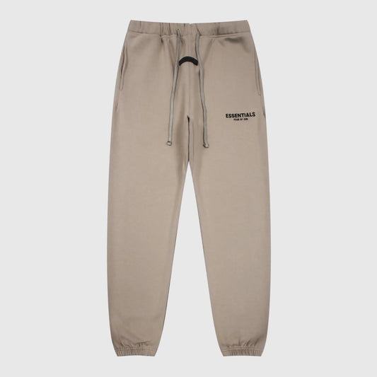 Essentials Sandrift core fleece sweatpants by Fear of God front view
