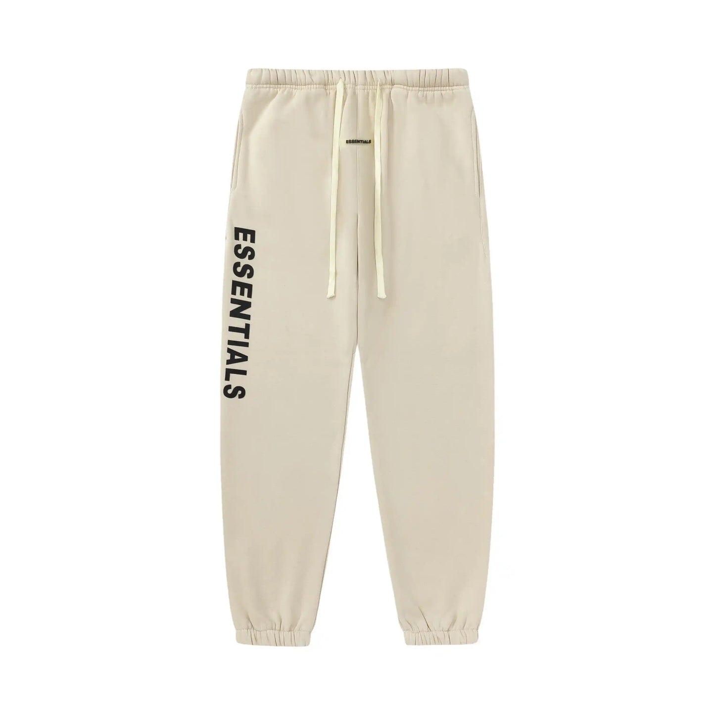 Essentials Beige Hoodie Set back view – Fear of God set