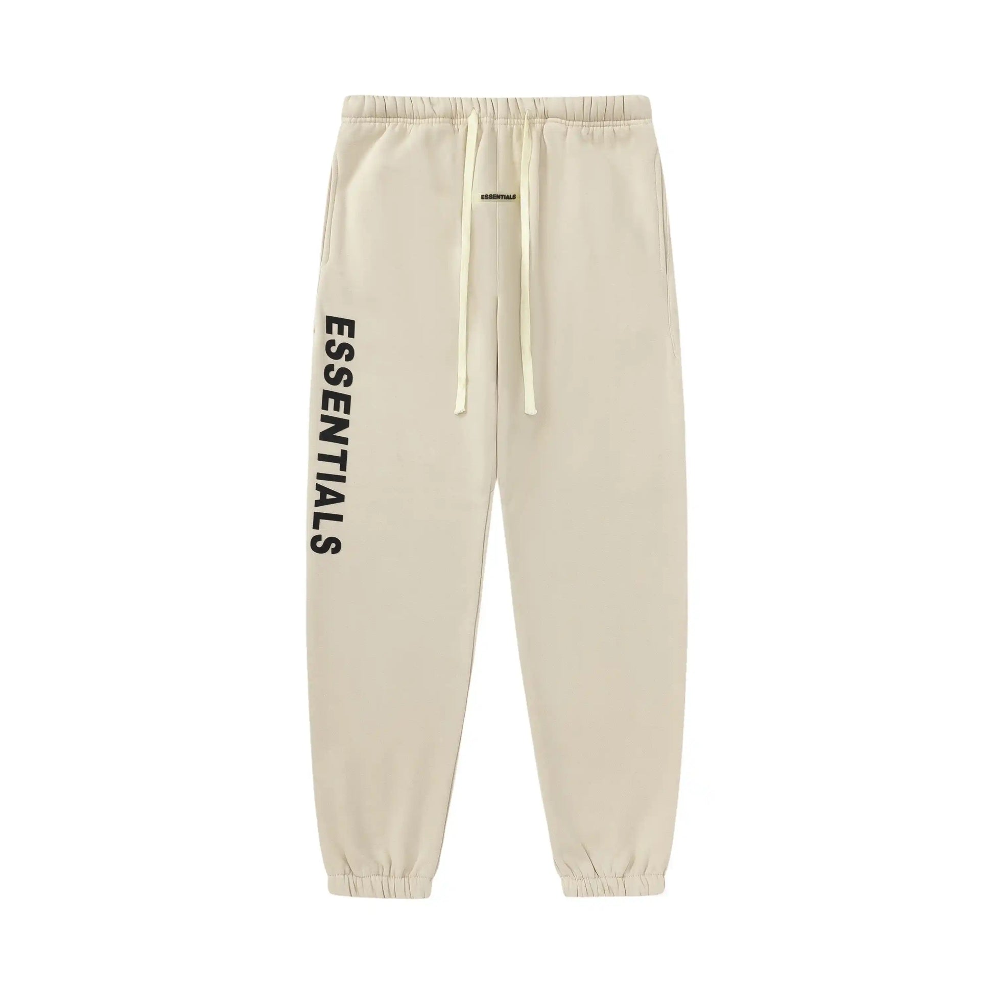 Essentials Beige Hoodie Set back view – Fear of God set