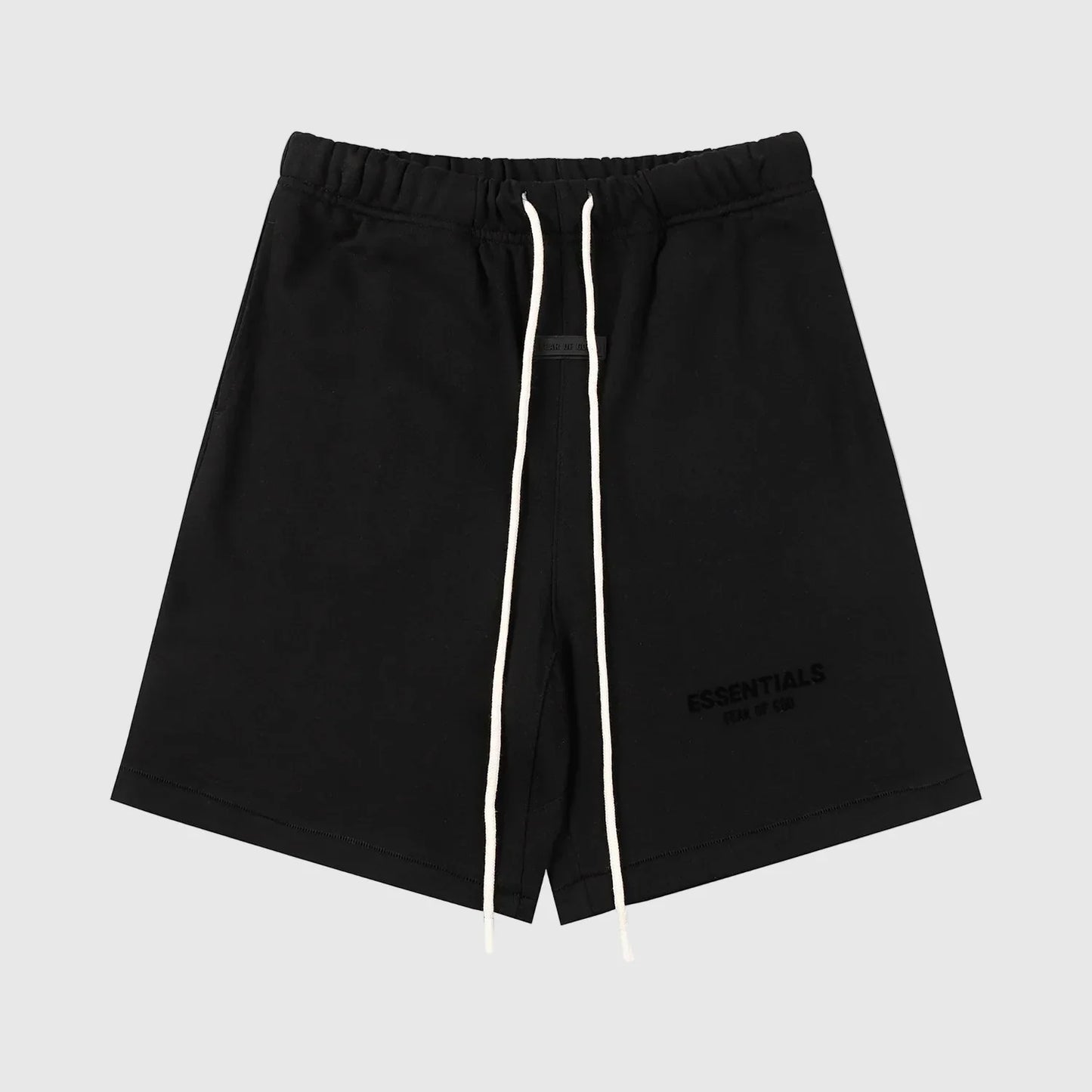 styled outfit of Essentials harvest lounge shorts by Fear of God

