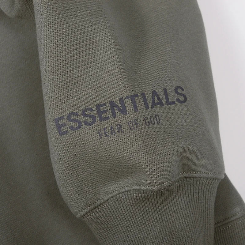 Gray Essentials Sweatshirt, Relaxed Everyday Fit