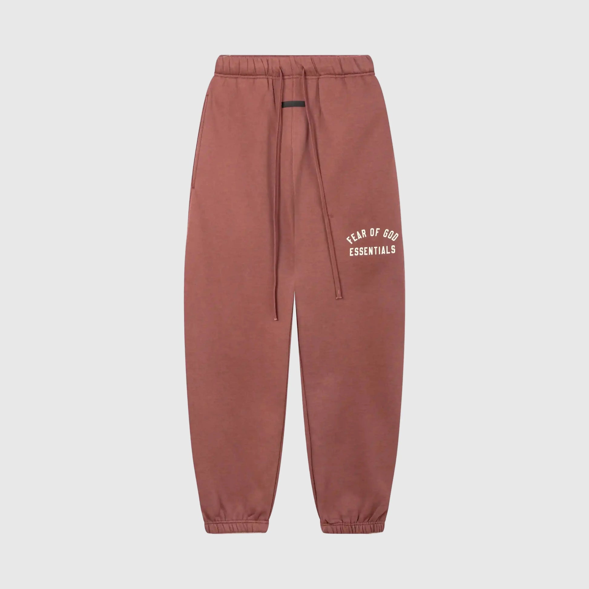 Dark chestnut sweatpants by Fear of God relaxed fit joggers