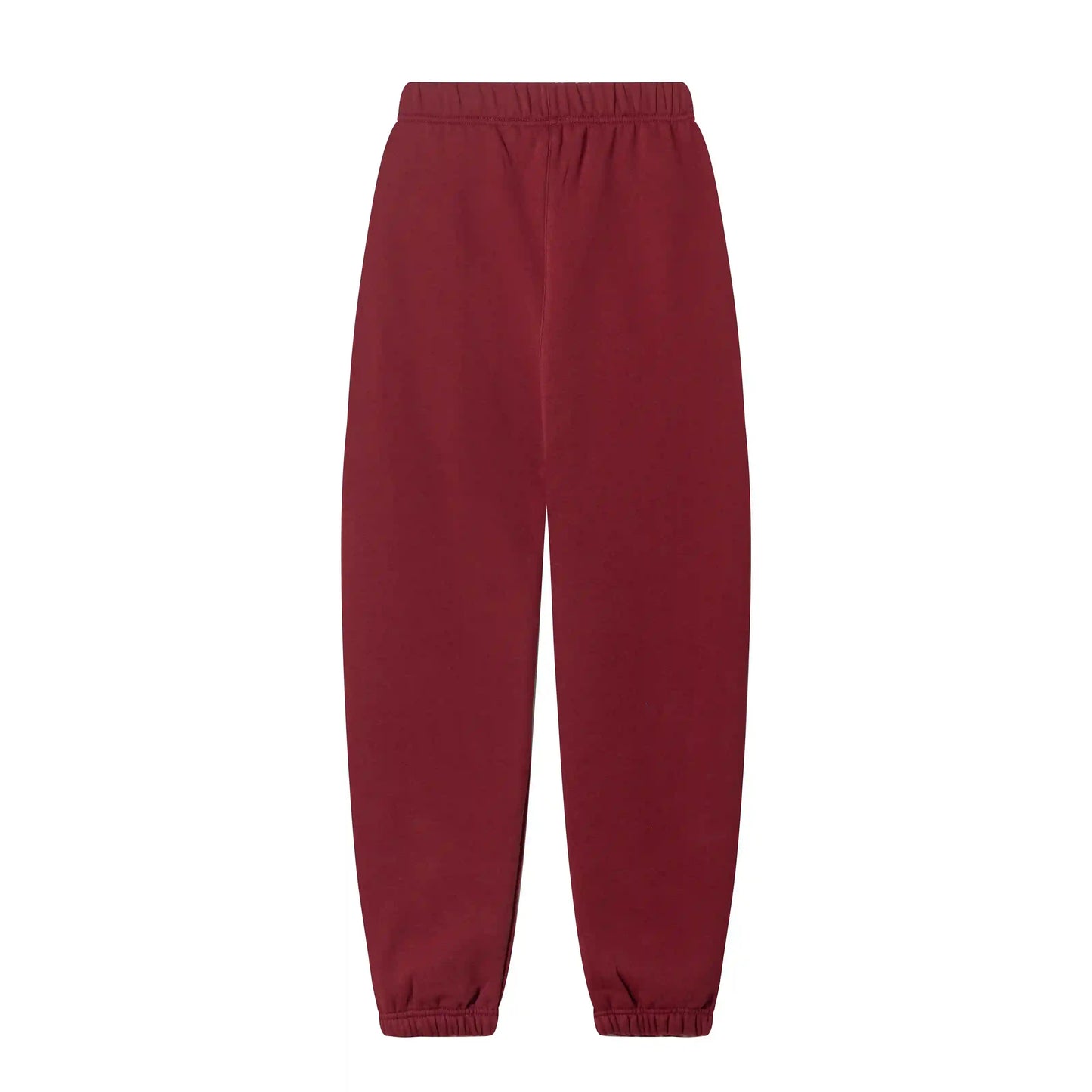 Joggers elastic waistband and ribbed cuffs detail on red tracksuit by Fear Of God
