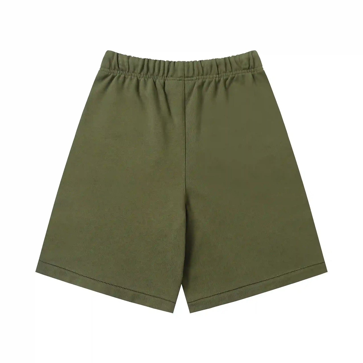 Fear of God Essentials Hemlock fleece shorts relaxed fit side view