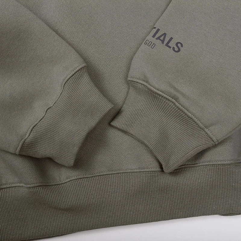 Gray Essentials Sweatshirt, Relaxed Everyday Fit