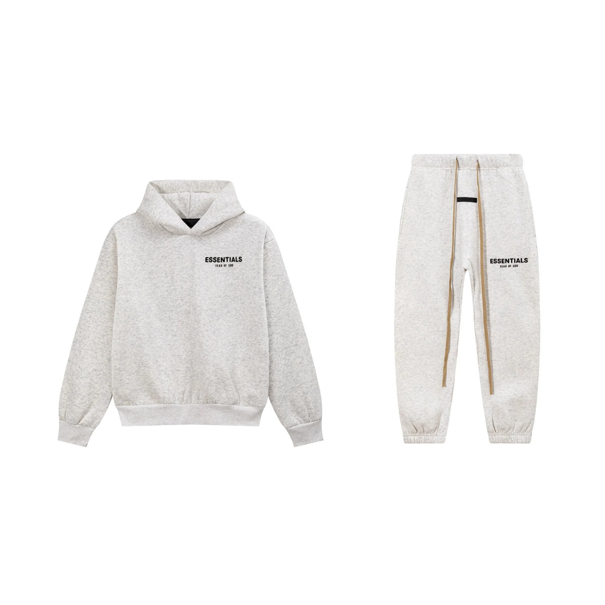 Light Heathered Oatmeal Essentials Tracksuit Pullover