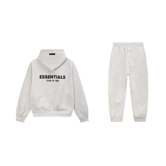 Light Heathered Oatmeal Essentials Tracksuit Pullover