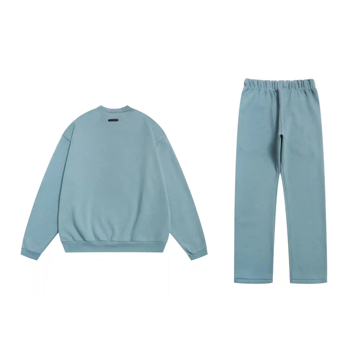 Coastal Blue Essentials Tracksuit - Crewneck Sweatshirt & Sweatpants Set