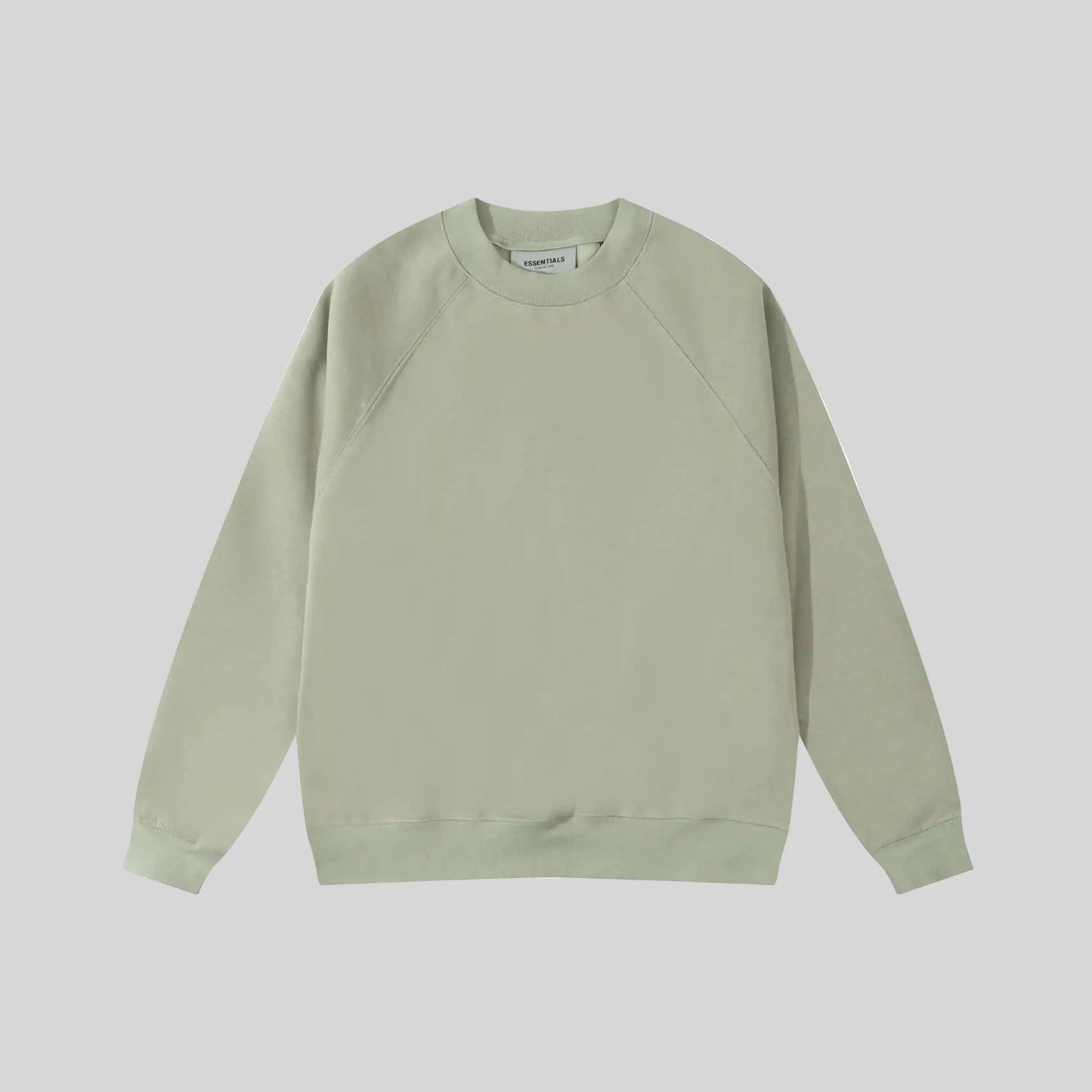 essentials ash grey sweatshirt relaxed fit streetwear