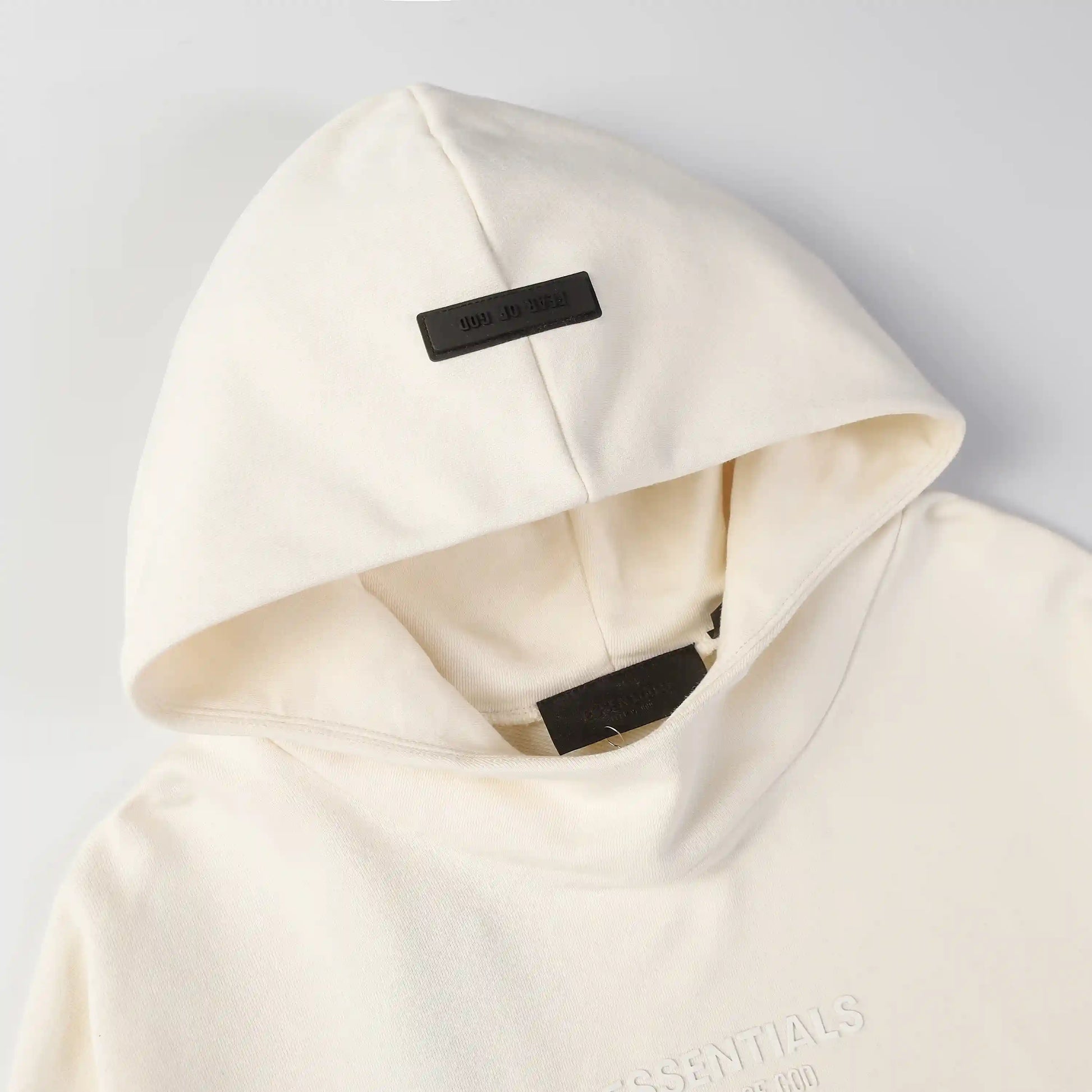 essentials cloud dance hoodie front view minimal design