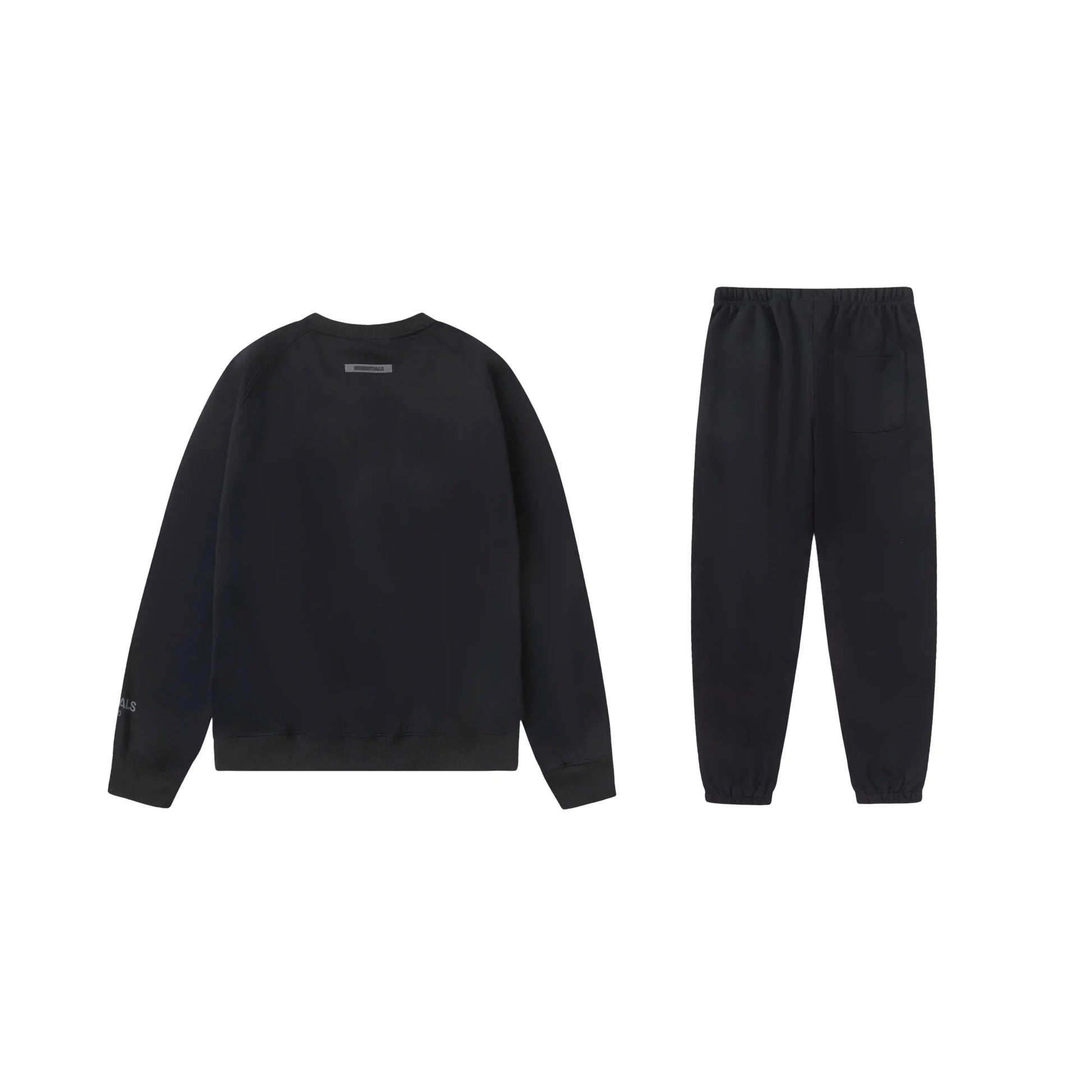 essentials black hoodie and pants relaxed fit by Fear Of God casual outfit