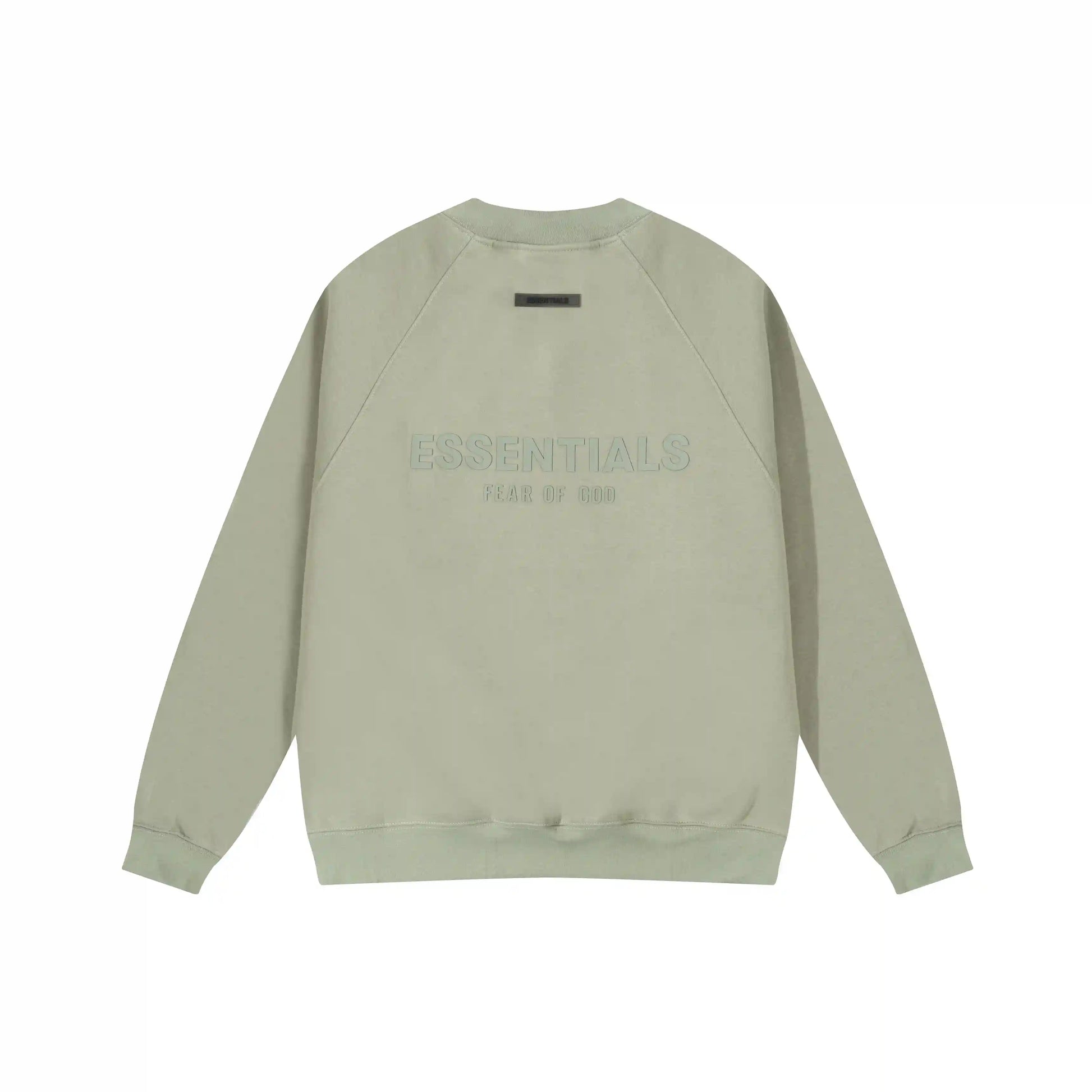 essentials ash grey crewneck sweatshirt soft fleece casual