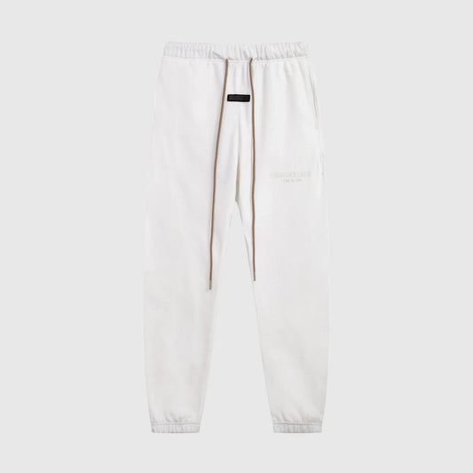Essentials eggshell elevated fleece sweatpants by Fear of God front view