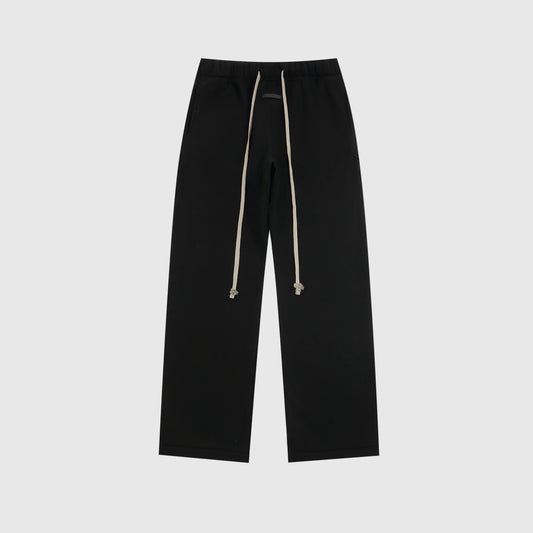 Premium fleece fabric detail on black sweatpants by Fear of God