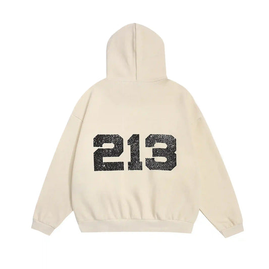 Fear of God ESSENTIALS Signature 213 Light Cream Hoodie