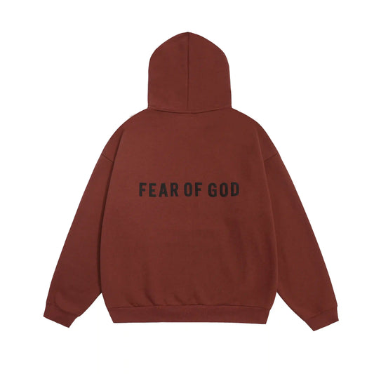 Fear of God ESSENTIALS Signature Freedom Now Retro Red Hoodie