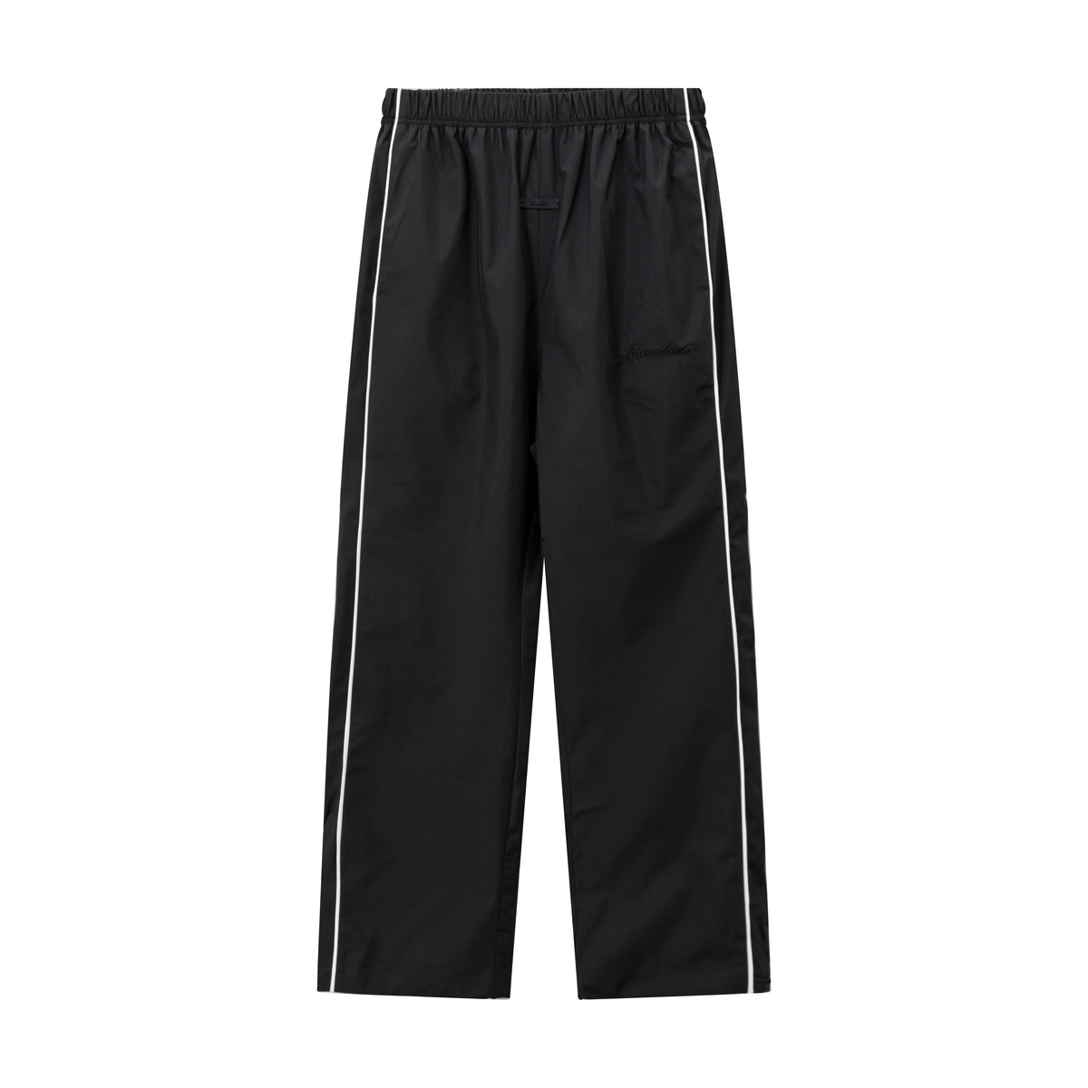 Essentials Tracksuit Black Zip Up Nylon Pullover