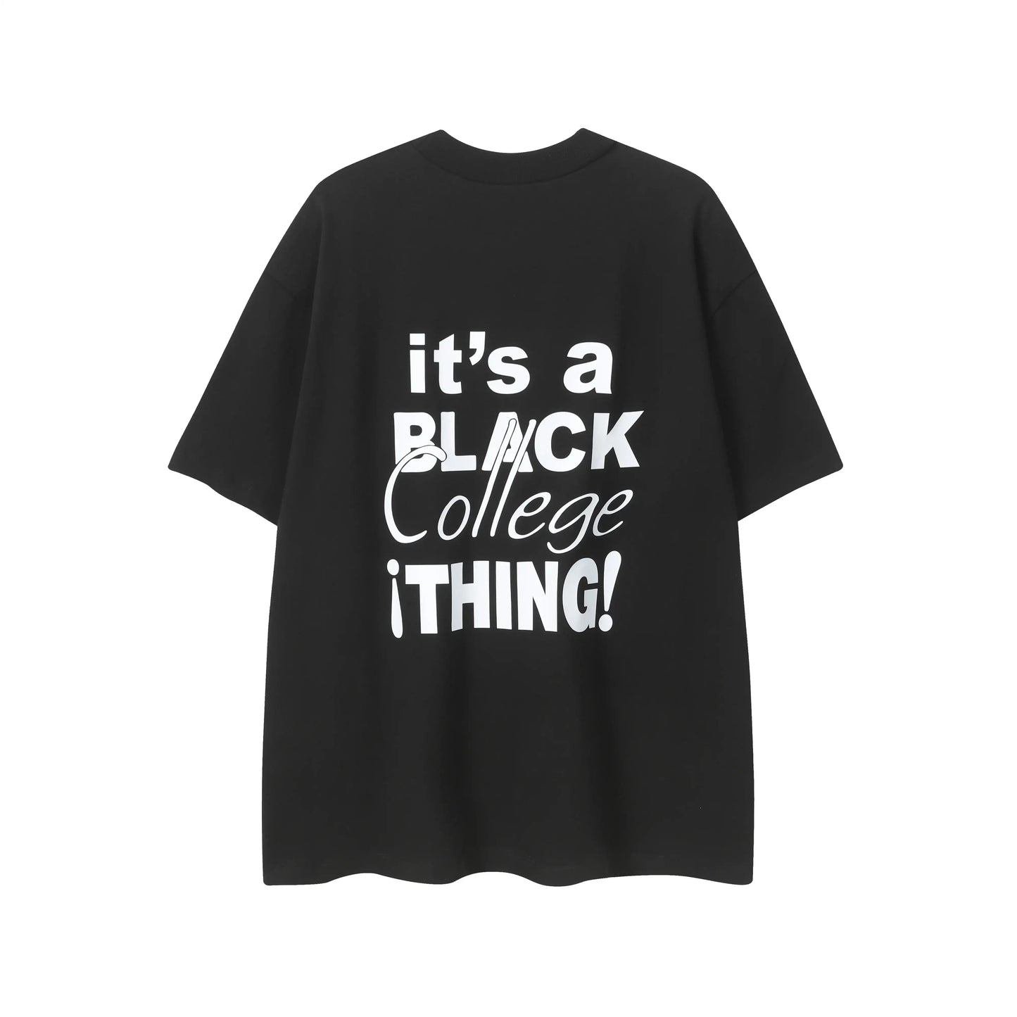 Fear of God Essentials It's A Black College Thing Tee Black