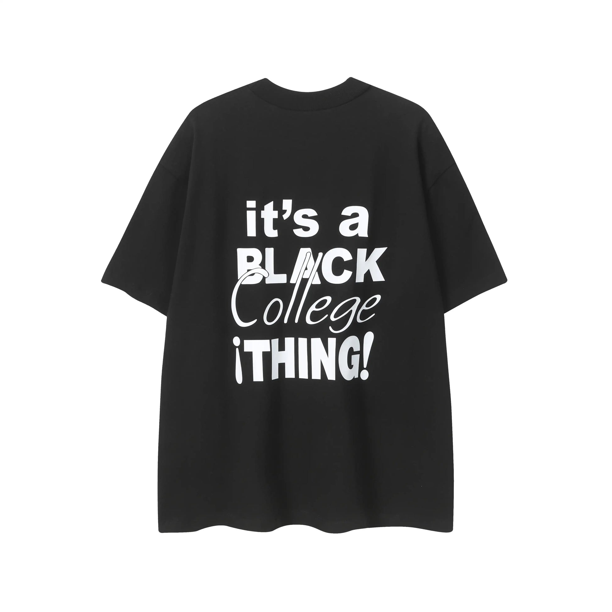 Fear of God Essentials It's A Black College Thing Tee Black