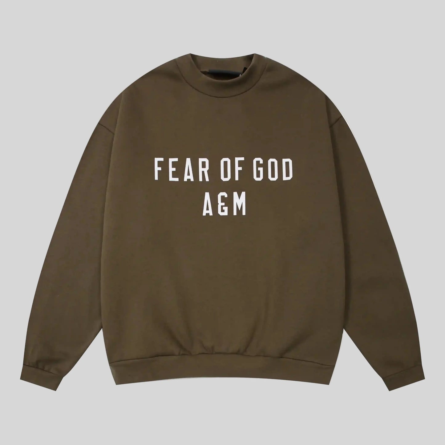 Fear of God Essentials woodland sweatshirt front view classic fit crewneck