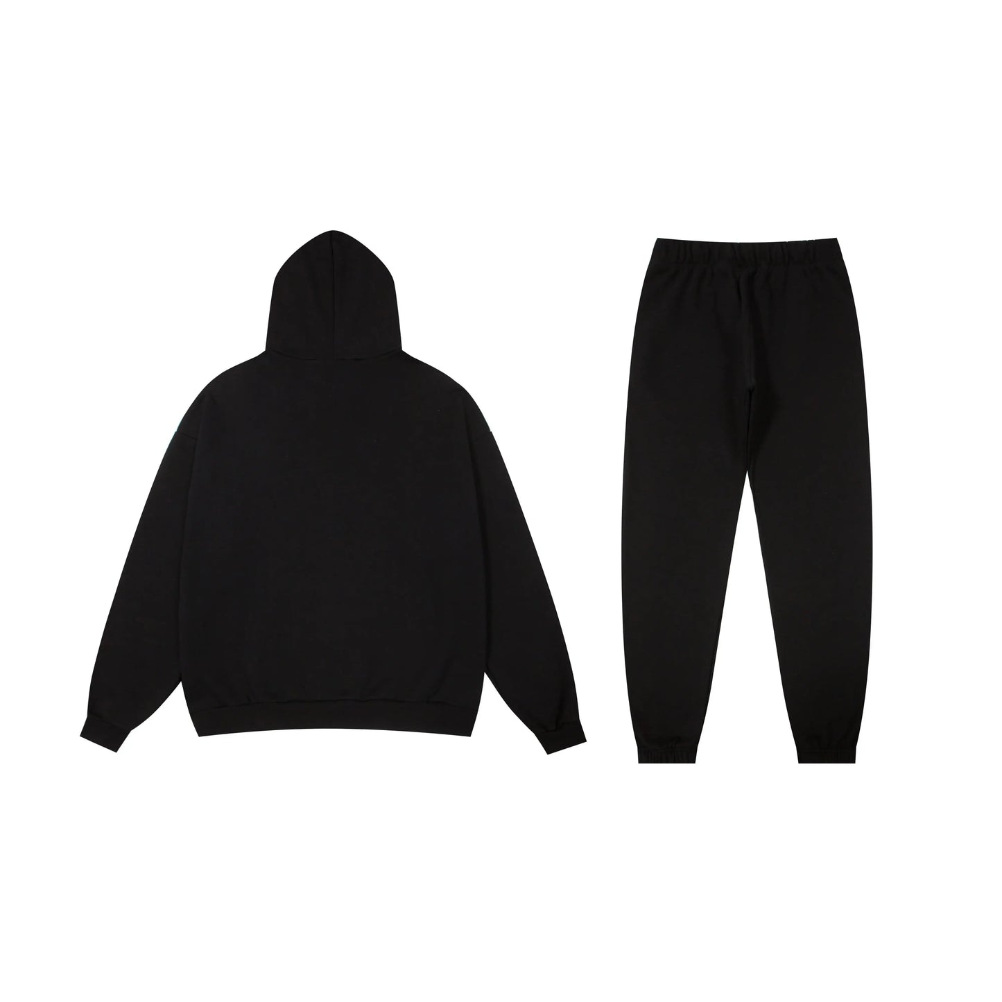 Essentials black lounge comfort fleece hoodie with soft interior detail by Fear Of God