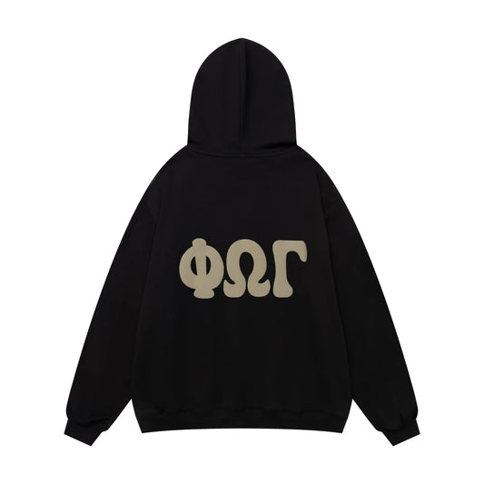 Fear of God Essentials Black Hoodie | Oversized Black Pullover Hoodie
