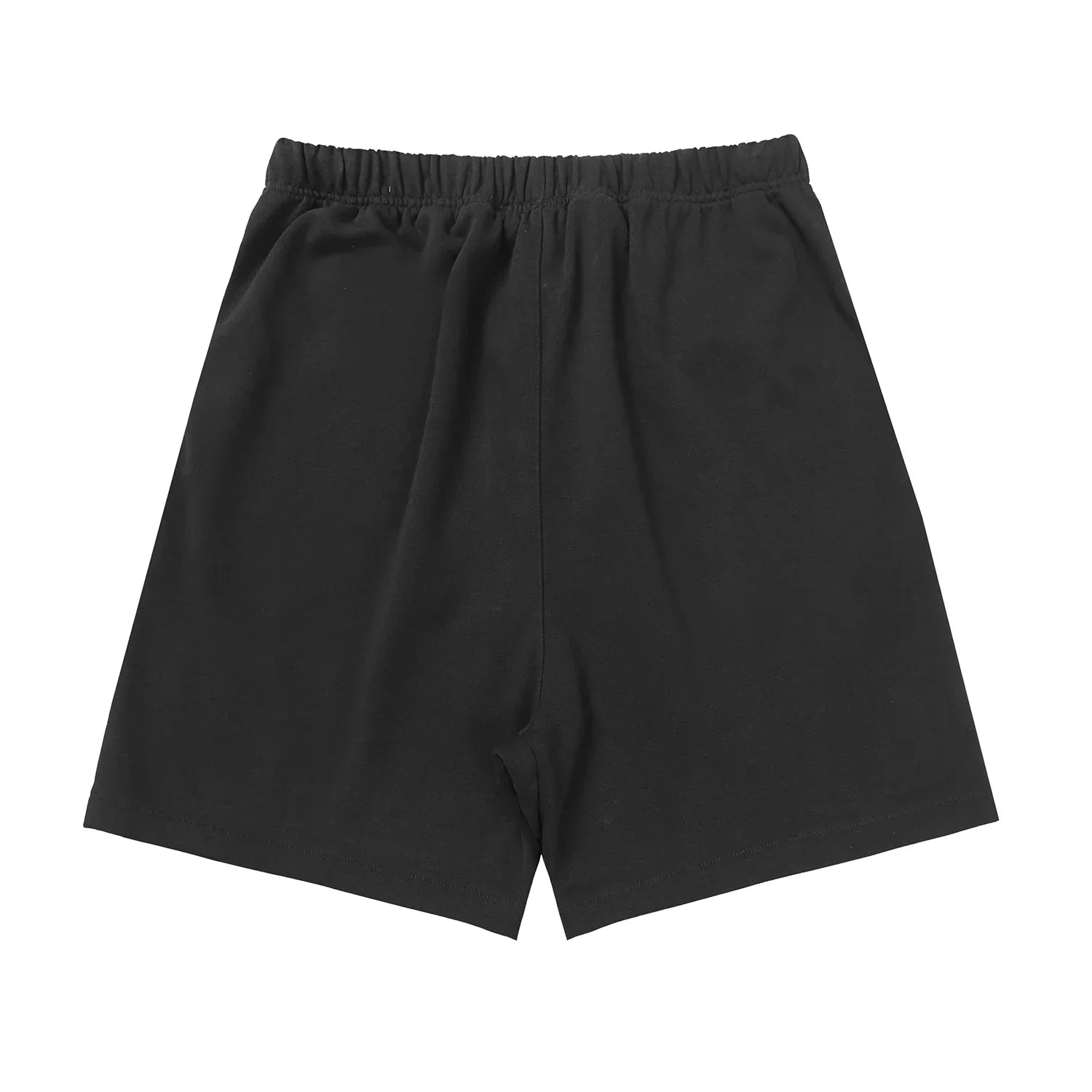 Fear of God Essentials Black fleece shorts relaxed fit side view