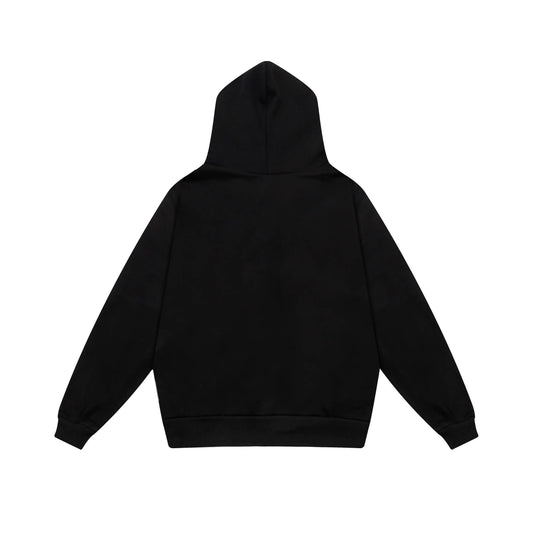 essentials black hoodie soft fleece pullover casual