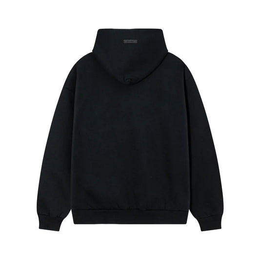 Fear of God Essentials Black Hoodie | Monochrome Essentials Hoodie