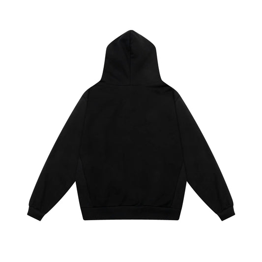 essentials black hoodie soft fleece pullover casual