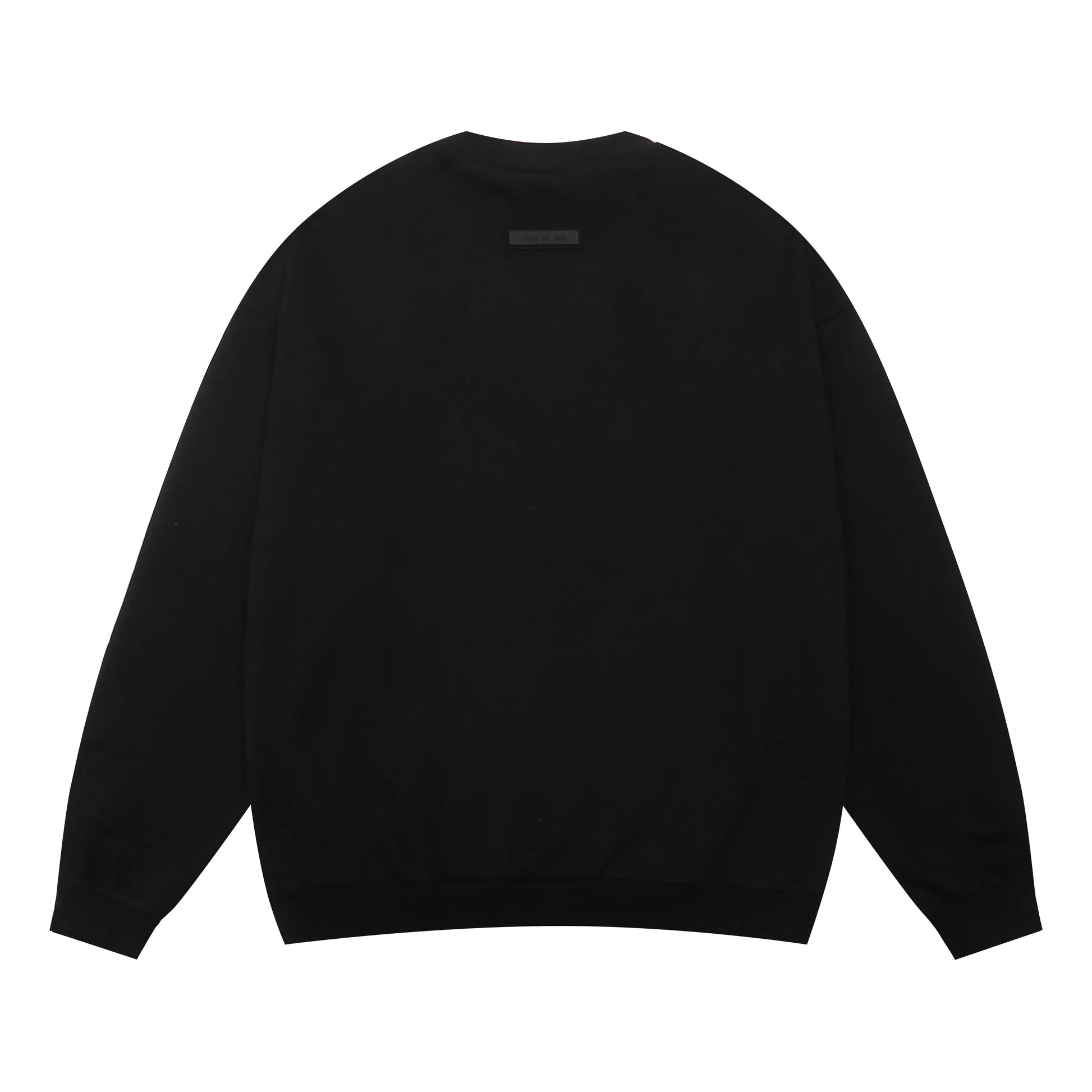 essentials black crewneck sweatshirt soft fleece casual