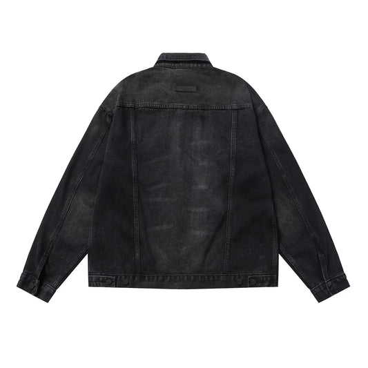FEAR OF GOD ESSENTIALS - Black Denim Jacket