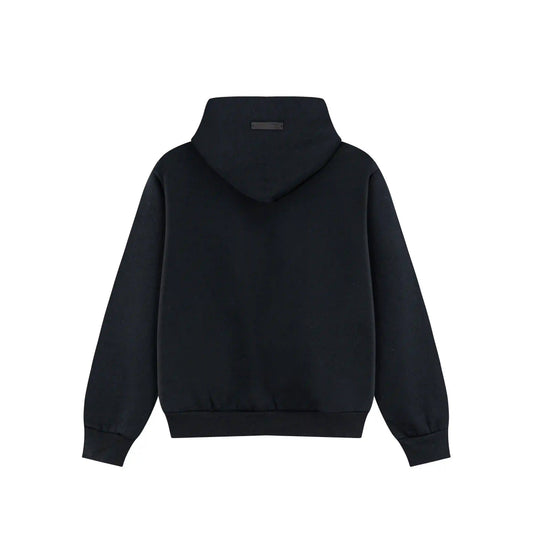 Fear of God Essentials Black Hoodie | Premium Black Essentials Hoodie