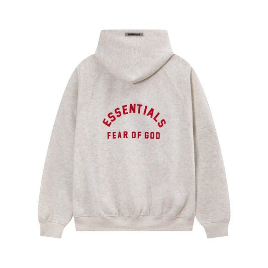 Fear of God ESSENTIALS Light Heathered Oatmeal Hoodie