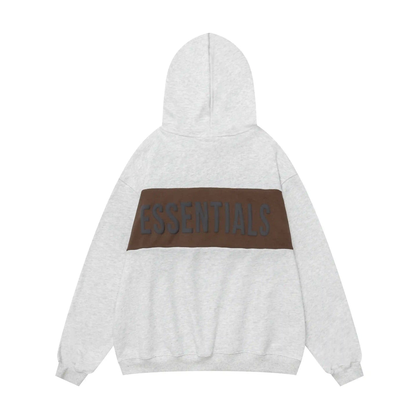 Fear of God Essentials Light Heathered Oatmeal Hoodie | Warm Neutral Pullover Hoodie