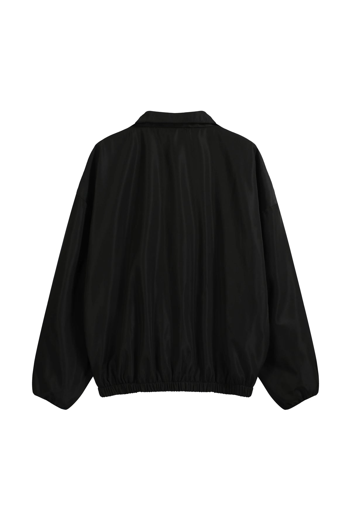 Primary Essentials Tracksuit Black Half-Zip Nylon Pullover