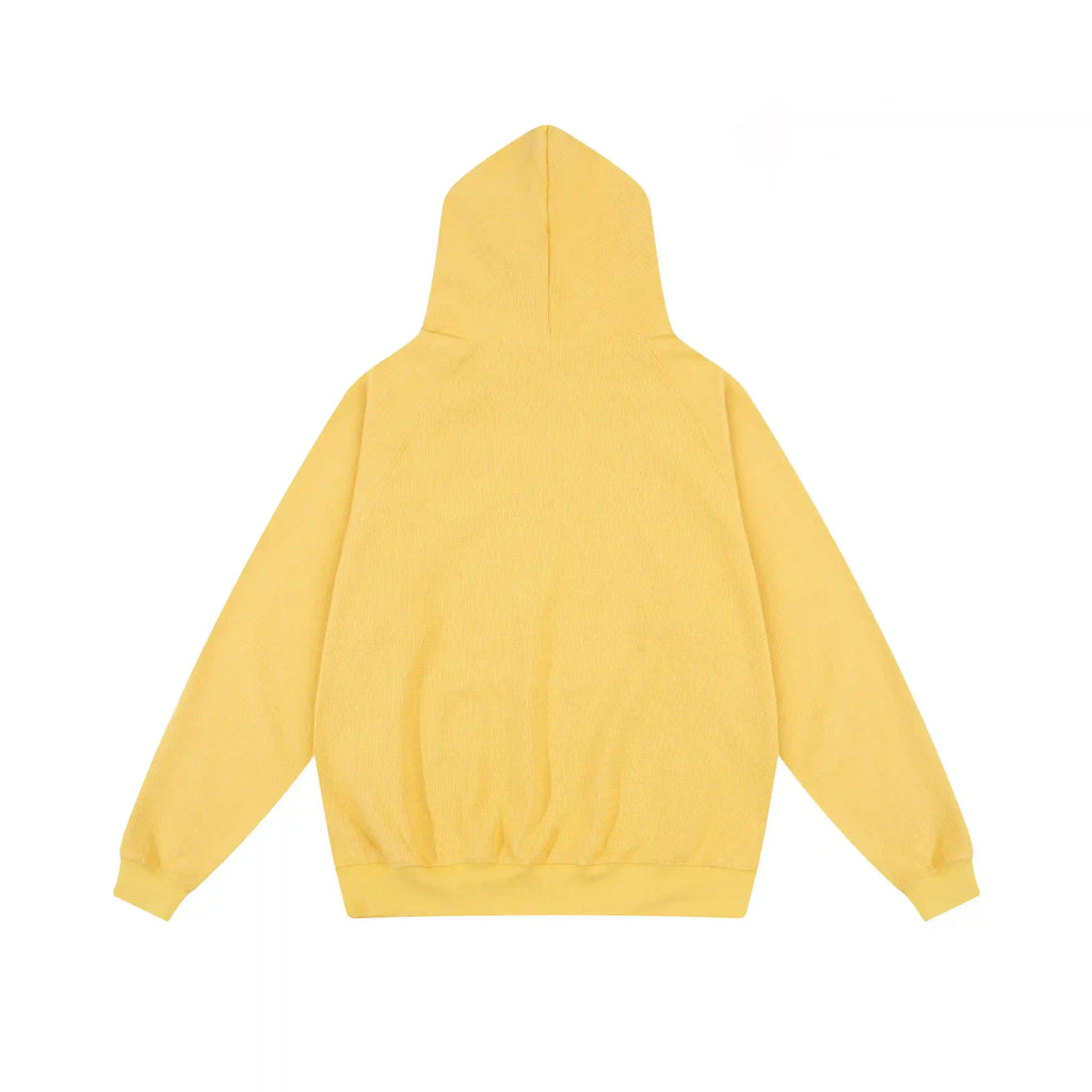 2 Pcs FOG Pure Hooded ESSENTIALS Clothing Garden Yellow Long Sleeve Tracksuit 4